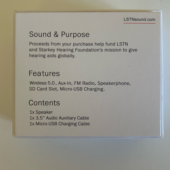 LSTN Sound Co. x Jilly Box Wanderlust Green and Gray Portable Speaker - Picture 2 of 4